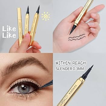 Eyeliner liquido waterproof – Punta di precisione in fibra